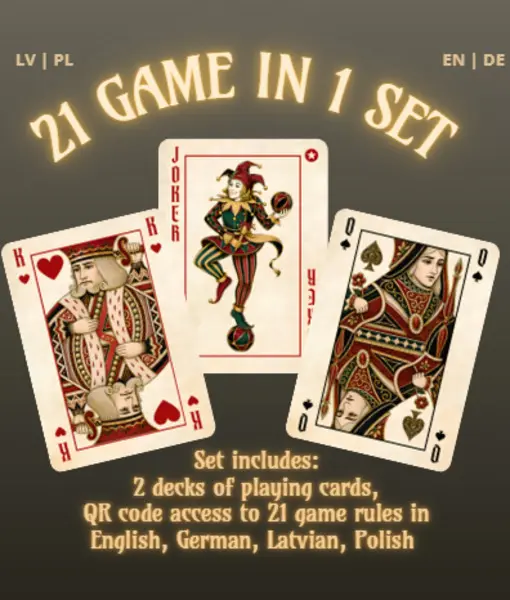 21 Games in 1 Set – Classic Playing Card Games box