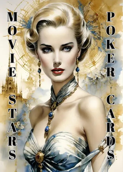 Movie Stars Poker – Illustrated Playing Cards box