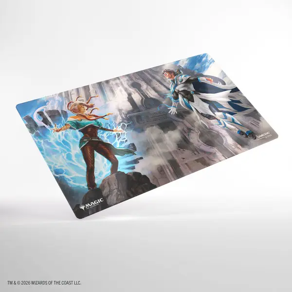 Magic: The Gathering | Reality Fracture Shiny Playmat - Tam Beleren, Conflicted/Jace, Building Reality box