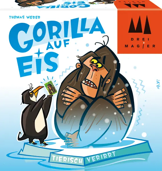GORILLA AUF EIS box