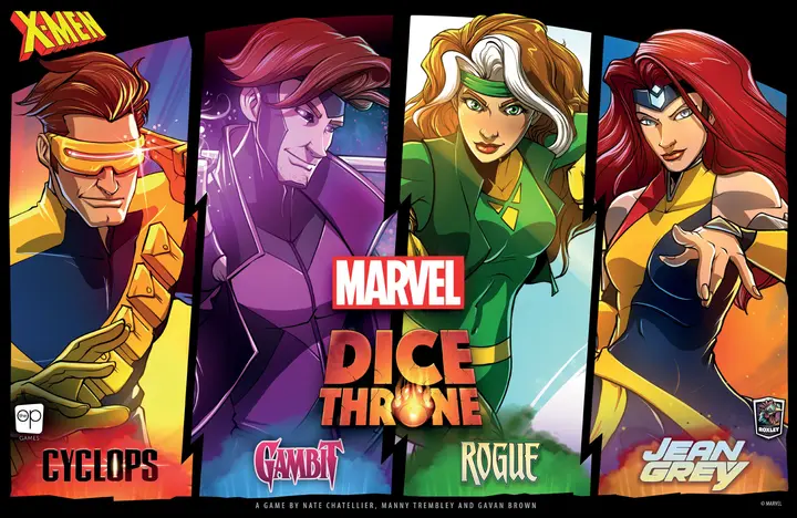 Marvel Dice Throne: X-Men – Cyclops v. Gambit v. Rogue v. Jean Grey box