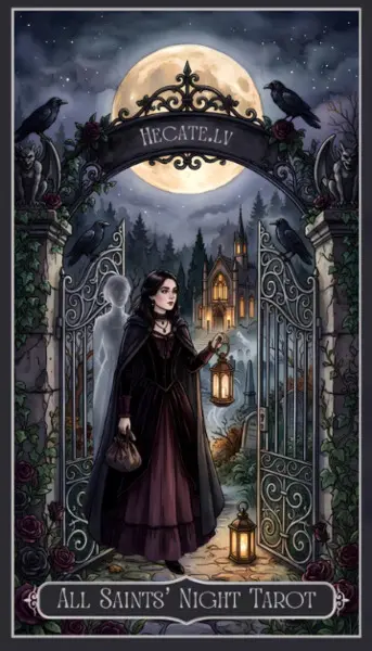 All Saints’ Night Tarot – Gothic 78-Card Tarot Deck box