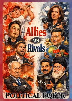 Political Poker – Allies vs Rivals Playing Cards box