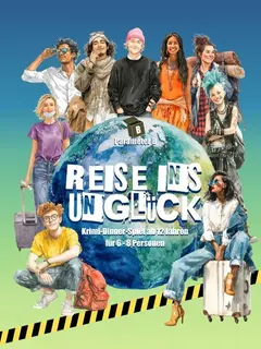 Reise ins Unglück - Krimidinner Spiel für 6-8 Personen ab 12 Jahren box