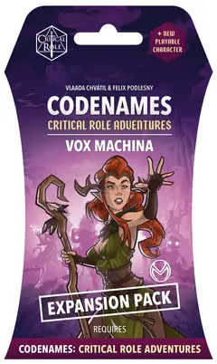 Codenames: Critical Role Adventures – Vox Machina Expansion Pack box